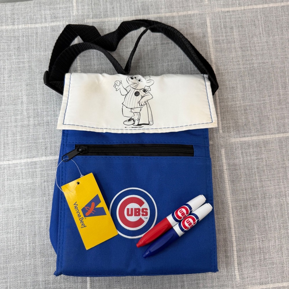 Chicago Cubs Kids Cooler Insulated Coloring Lunch Bag w/ Markers Giveaway 2013